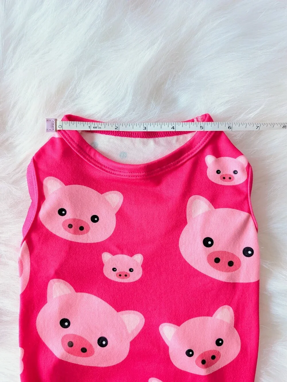 Cutebone Dog Tee, Pigs, New, Medium, Pink Multi-Color